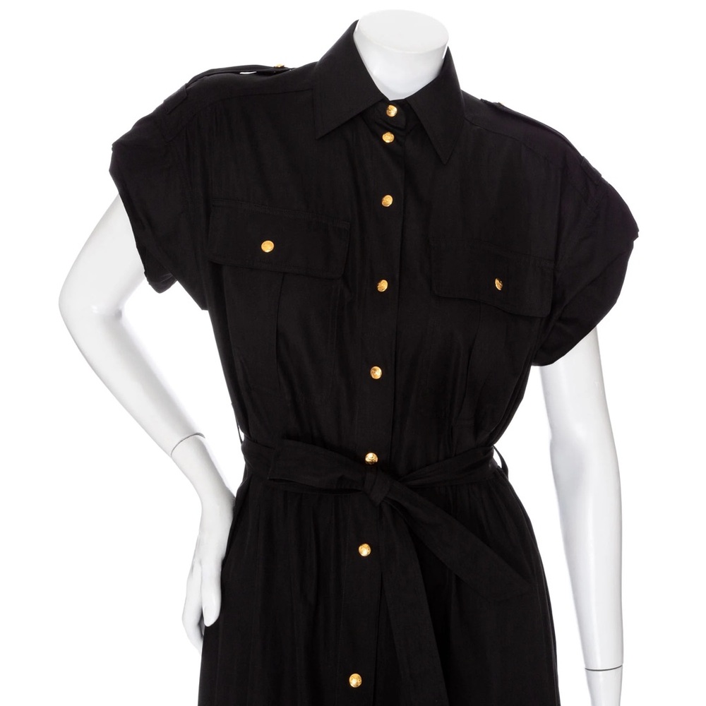 Celine Poplin Midi Safari Button Down Dress - Picture 7 of 8